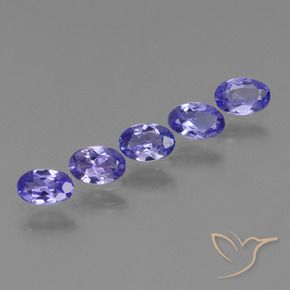 1.69 ctw Blue Tanzanite Stones, Natural Tanzanite in Oval Facet Shape for Sale