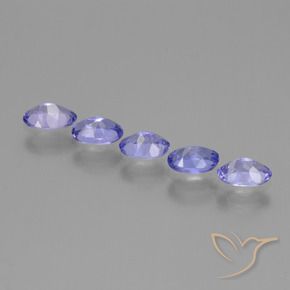 Tanzanite Gemstones in 5.6 x 3.7 mm Size for Sale, Tanzanite Stones in Intense Violet Blue Color