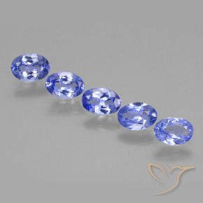 2.62 ctw Blue Tanzanite Stones, Natural Tanzanite in Oval Facet Shape for Sale