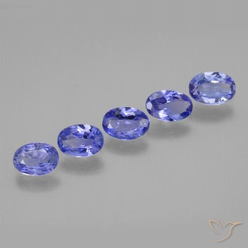 2.37ctw Natural Intense Violet Blue Tanzanite, Oval, VS