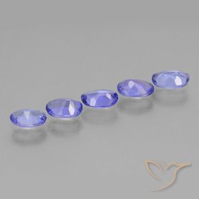 Tanzanite Gemstones in 6 x 4 mm (calibrated) Size for Sale, Tanzanite Stones in Intense Violet Blue Color