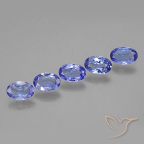 2.09 ctw Blue Tanzanite Stones, Natural Tanzanite in Oval Facet Shape for Sale
