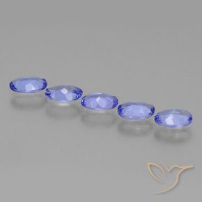 Tanzanite Gemstones in 6 x 4 mm (calibrated) Size for Sale, Tanzanite Stones in Intense Violet Blue Color