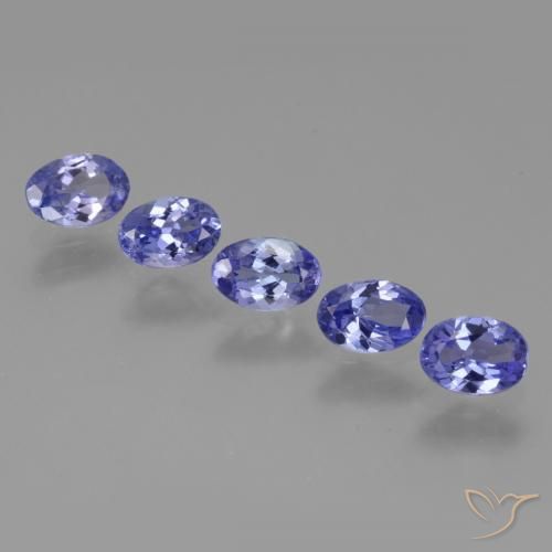 2.80 ctw Blue Tanzanite Stones, Natural Tanzanite in Oval Facet Shape for Sale