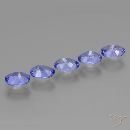Tanzanite Gemstones in 6.1 x 4.2 mm Size for Sale, Tanzanite Stones in Violet Blue Color