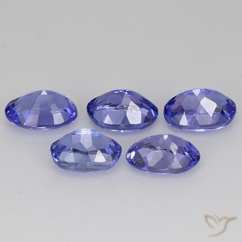 Tanzanite Gemstones in 5.4 x 4 mm Size for Sale, Tanzanite Stones in Violet Blue Color