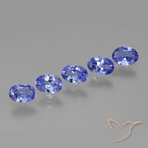 2.23 ctw Blue Tanzanite Stones, Natural Tanzanite in Oval Facet Shape for Sale