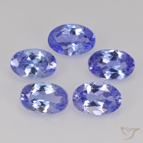 2.29ctw Natural Intense Violet Blue Tanzanite, Oval, VS