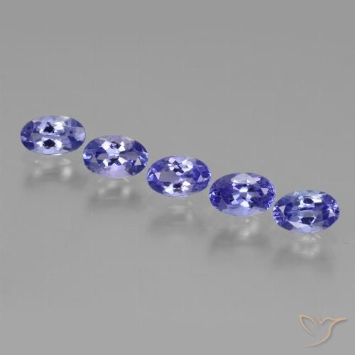 2.40ctw Natural Intense Violet Blue Tanzanite, Oval, VS
