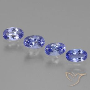 1.98 ctw Blue Tanzanite Stones, Natural Tanzanite in Oval Facet Shape for Sale