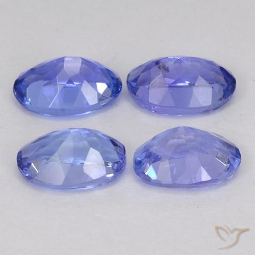 Tanzanite Gemstones in 6 x 4.2 mm Size for Sale, Tanzanite Stones in Intense Violet Blue Color