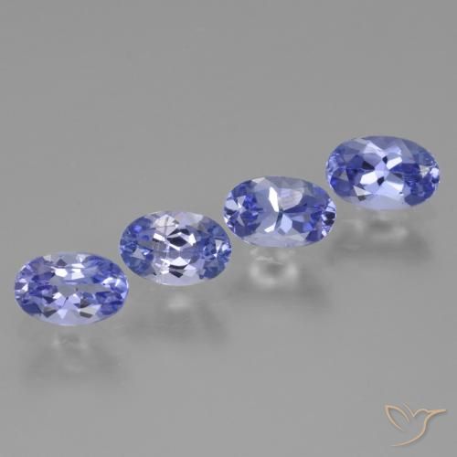 2.17ctw Natural Intense Violet Blue Tanzanite, Oval, VS