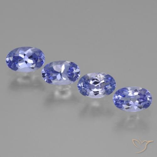 2.17 ctw Blue Tanzanite Stones, Natural Tanzanite in Oval Facet Shape for Sale