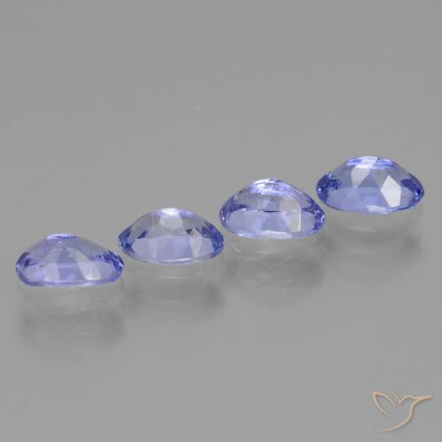 Tanzanite Gemstones in 6 x 4 mm (calibrated) Size for Sale, Tanzanite Stones in Intense Violet Blue Color