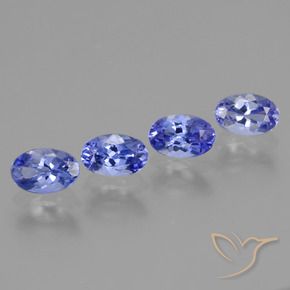 1.95 ctw Blue Tanzanite Stones, Natural Tanzanite in Oval Facet Shape for Sale