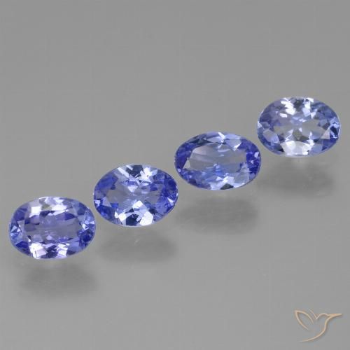 2.21ctw Natural Intense Violet Blue Tanzanite, Oval, VS