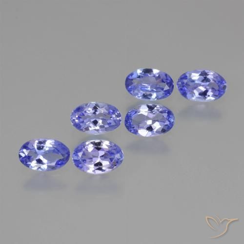 Intense Violet Blue Tanzanite Gem - 0.4ct Oval Facet (ID: 445909)