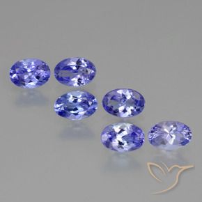 2.44 ctw Blue Tanzanite Stones, Natural Tanzanite in Oval Facet Shape for Sale