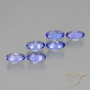 Tanzanite Gemstones in 6 x 4 mm (calibrated) Size for Sale, Tanzanite Stones in Deep Violet Blue Color
