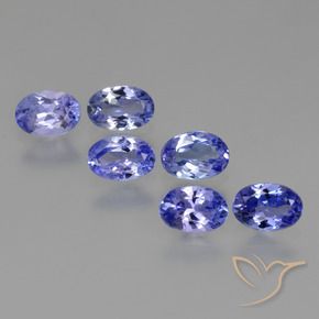 2.88 ctw Blue Tanzanite Stones, Natural Tanzanite in Oval Facet Shape for Sale