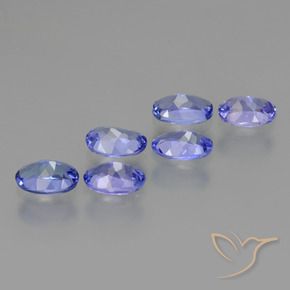 Tanzanite Gemstones in 6 x 4 mm (calibrated) Size for Sale, Tanzanite Stones in Intense Violet Blue Color