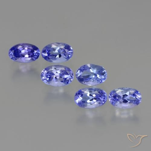 2.95 ctw Blue Tanzanite Stones, Natural Tanzanite in Oval Facet Shape for Sale