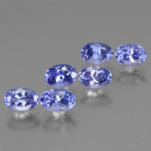 Azul púrpura intenso Tanzanita Gema - 0.6ct Forma ovalada (ID: 445987)