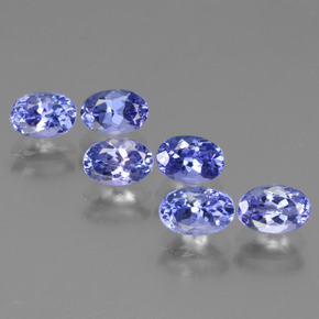 3.39 ctw Blue Tanzanite Stones, Natural Tanzanite in Oval Facet Shape for Sale