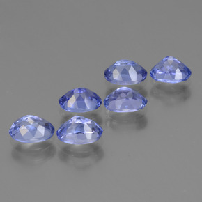Tanzanite Gemstones in 6 x 4 mm (calibrated) Size for Sale, Tanzanite Stones in Deep Purple Blue Color