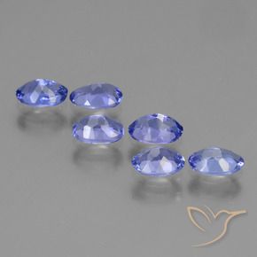 Tanzanite Gemstones in 5.7 x 3.7 mm Size for Sale, Tanzanite Stones in Deep Purple Blue Color