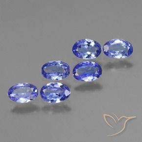 2.05 ctw Blue Tanzanite Stones, Natural Tanzanite in Oval Facet Shape for Sale
