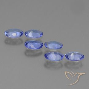 Tanzanite Gemstones in 5.6 x 3.7 mm Size for Sale, Tanzanite Stones in Intense Blue Color