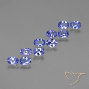3.52 ctw Blue Tanzanite Stones, Natural Tanzanite in Oval Facet Shape for Sale