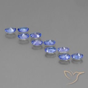 Tanzanite Gemstones in 5.5 x 3.9 mm Size for Sale, Tanzanite Stones in Intense Violet Blue Color