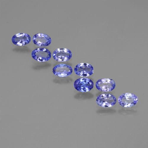 Azul violeta intenso Tanzanita Gema - 0.4ct Forma ovalada (ID: 446079)
