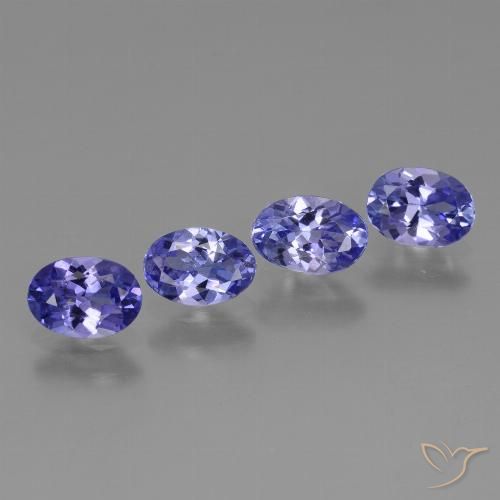 1.80ctw Natural Violet Blue Tanzanite, Oval, VS
