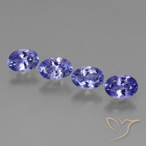 1.80 ctw Blue Tanzanite Stones, Natural Tanzanite in Oval Facet Shape for Sale