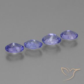 Tanzanite Gemstones in 5.8 x 4.1 mm Size for Sale, Tanzanite Stones in Violet Blue Color