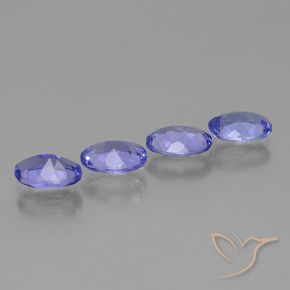 Tanzanite Gemstones in 6.5 x 4.4 mm Size for Sale, Tanzanite Stones in Intense Violet Blue Color