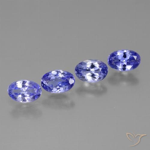 1.73ctw Natural Intense Violet Blue Tanzanite, Oval, VS
