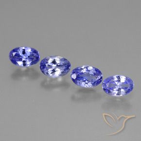 1.73 ctw Blue Tanzanite Stones, Natural Tanzanite in Oval Facet Shape for Sale