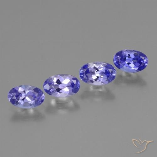 1.77ctw Natural Intense Violet Blue Tanzanite, Oval, VS