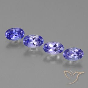 1.77 ctw Blue Tanzanite Stones, Natural Tanzanite in Oval Facet Shape for Sale