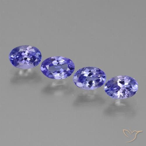 2.04ctw Natural Intense Violet Blue Tanzanite, Oval, VS