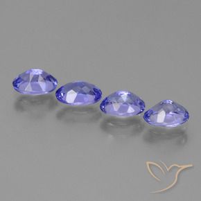 Tanzanite Gemstones in 6 x 4 mm (calibrated) Size for Sale, Tanzanite Stones in Intense Violet Blue Color