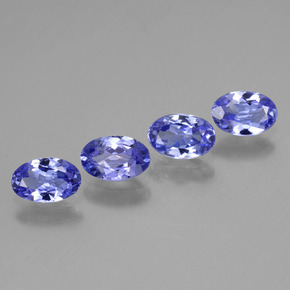 Pastel Blue Tansanit Edelstein - 0.4ct Oval facettiert (ID: 446456)
