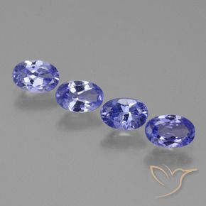 2.00 ctw Blue Tanzanite Stones, Natural Tanzanite in Oval Facet Shape for Sale