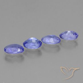Tanzanite Gemstones in 6 x 4 mm (calibrated) Size for Sale, Tanzanite Stones in Intense Violet Blue Color