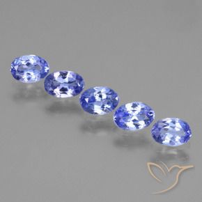 1.87 ctw Blue Tanzanite Stones, Natural Tanzanite in Oval Facet Shape for Sale