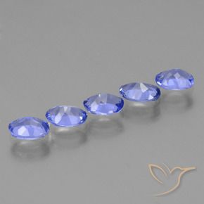 Tanzanite Gemstones in 5.4 x 3.8 mm Size for Sale, Tanzanite Stones in Deep Blue Color